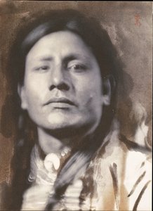 一个苏族酋长[Has-No-Horses]，1898年。