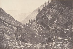 阿斯托斯峡谷，拍摄于从乌湖返回的路上，卢琼，1853年。