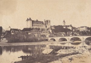 帕乌城堡的景色，1853年。