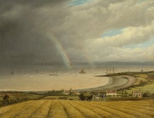 从Portishead到威尔士的风景，约1832年