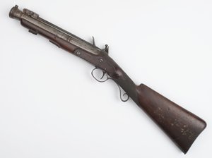 发给爱尔兰志愿军的带弹簧刺刀的雷筒，约1815年（雷筒，燧发枪）。 作者 约瑟夫·伍德