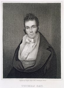 Thomas Say（1787-1834），由Henry Hoppner Meyer（1787-1847）刻 作者 约瑟夫·伍德
