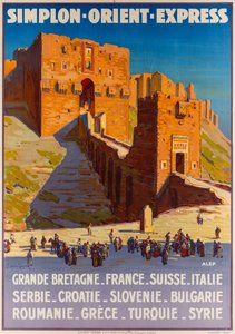 Simplon-Orient-Express，约1927年。 作者 约瑟夫·德·拉内齐埃