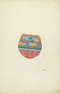 串珠钱包，约1937年。