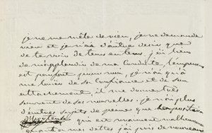 1809年1月2日给巴黎Eugene de Beauharnais的亲笔签名信（钢笔和纸本） 作者 约瑟芬·德·波哈奈