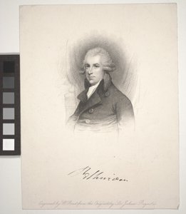理查德·布林斯利·谢里登（Richard Brinsley Sheridan），由W. Read雕刻（1824-1837） 作者 约书亚（之后）雷诺兹