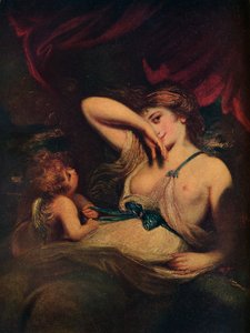 若虫和丘比特：草丛中的蛇，1784年，1914年 作者 约书亚·雷诺兹（Joshua Reynolds）