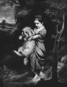 穿越溪流，c1767，1911年 作者 约书亚·雷诺兹（Joshua Reynolds）