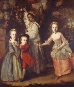 1759年至1763年，Edward Holden Cruttenden与他们的印第安人Ayah的孩子们