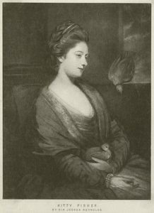 Kitty Fisher（凹版）的肖像 作者 约书亚·雷诺兹（Joshua Reynolds）