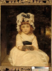 Portrait of Penelope Boothby A little girl looks revealing sits very wisely. Painting by Joshua Reynolds (1723-1792), about 1788 Private Collection 作者 约书亚·雷诺兹（Joshua Reynolds）