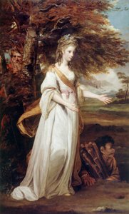 饰演 "米兰达 "的托勒马赫夫人阁下 作者 约书亚·雷诺兹（Joshua Reynolds）
