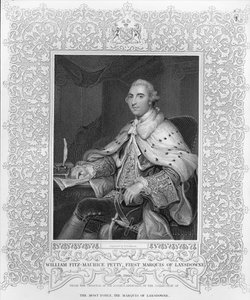 William Fitz-Maurice Petty，Lansdowne的第一侯爵，由H. Robinson雕刻 作者 约书亚·雷诺兹（Joshua Reynolds）
