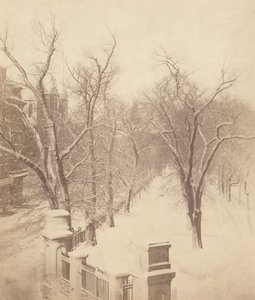 19 世纪 50 年代波士顿雪景（照片）
