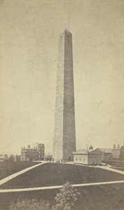 邦克山纪念碑，1845年至1900年。