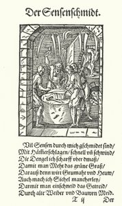 The Scythe Maker (engraving) 作者 约斯特（后）安曼