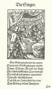 The Singers (engraving) 作者 约斯特（后）安曼