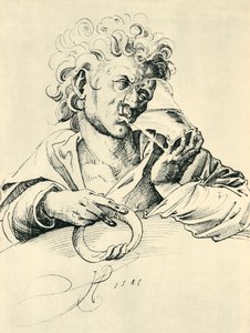 饮酒者1581年，1943年。 作者 约斯特安曼