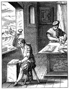 打金手，16世纪，1849年。 作者 约斯特安曼