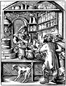 药店，1568年