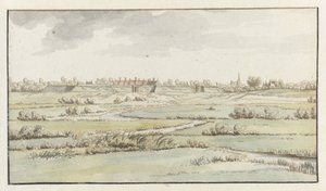 S-Hertogenbosch 附近的圣米歇尔要塞景观 作者 约书亚·德·格雷夫（归因于）