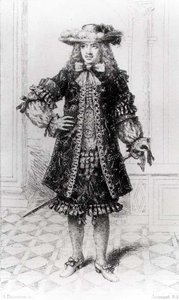Moliere（1622-73）由B. Damman雕刻 作者 茹阿约斯特