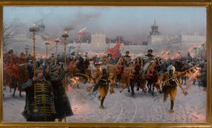 1897年从约翰三世·索比斯基（John III Sobieski）和玛丽森卡（Marysienka）的维拉诺夫（Wilanów）出发。