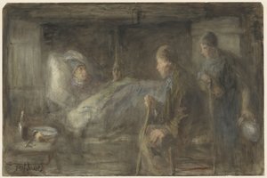 生病的邻居 作者 约瑟夫·以色列