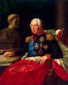 米哈伊尔-库图佐夫亲王元帅的肖像"，1745-1813年，19世纪初。 作者 约瑟夫·奥列什凯维奇