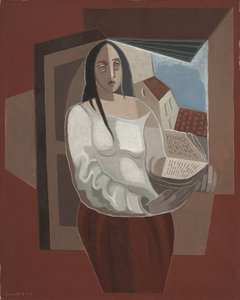 阅读灯，1926年 作者 胡安·格里斯