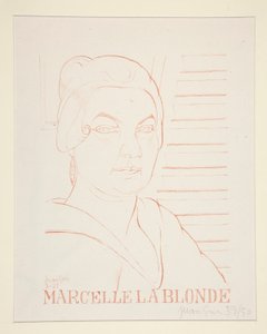Marcelle La Blonde 作者 Juan Gris