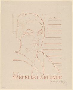 金发女郎Marcelle 作者 胡安·格里斯