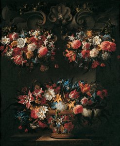 静物与花 作者 胡安·德·阿雷利亚诺