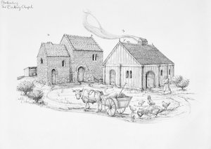 贝克里教堂，格拉斯顿伯里，约5-6世纪，1990-2010年 作者 朱迪思·多比