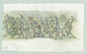 德国海军对北约克郡斯卡伯勒的轰击，1914年。 作者 朱迪思·多比