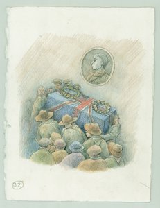 德国海军对北约克郡斯卡伯勒的轰击，1914年。 作者 朱迪思·多比