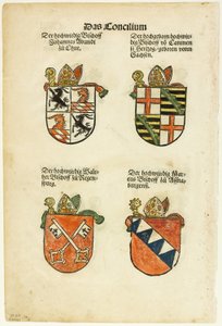 Das Concilium so zu Constantz 的主教徽章（直面和反面），选自《十六世纪书籍木刻》第 26 版