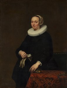 女人的画像，1650年。