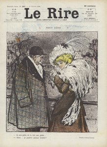 零下。 Le Rire的插图 作者 Jules Abel Faivre