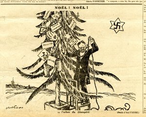 坎迪德，讽刺性的黑白照片 作者 朱尔斯·亚伯·费弗尔