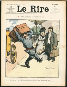 Le Lire》封面，色彩斑斓的讽刺小说 作者 朱尔斯·亚伯·费弗尔
