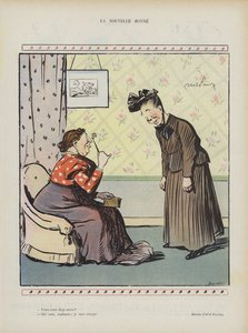 新女佣。 Le Rire的插图 作者 Jules Abel Faivre