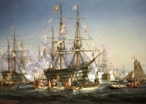 1858 年 8 月 5 日，拿破仑三世在法国瑟堡迎接维多利亚女王