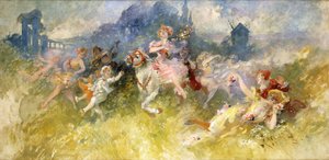 尚佩特女孩， 作者 朱尔斯·切雷特（Jules Cheret）