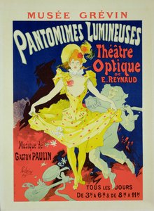 1892年在格雷万博物馆复制海报广告&39;Pantomimes Lumineuses&39;