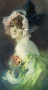 戴手套的女人；戴手套的女人， 作者 朱尔斯·切雷特（Jules Cheret）