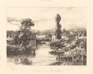 阿朗松景色 (Vue prise à Alençon) 作者 朱尔斯·杜佩