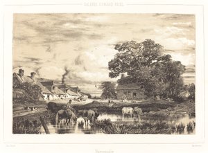 诺曼底的风景(Vue prise en Normandie) 作者 朱尔斯·杜佩