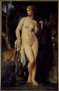朱尔斯·埃利·德劳内 (1828-1891) 1872 年创作的黛安画作 1,47x0,94 m 巴黎，奥赛博物馆