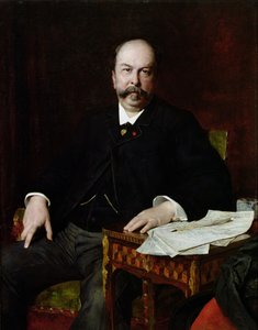 Henri Meilhac的肖像（1831-97） 作者 朱尔斯·埃利·德劳内
